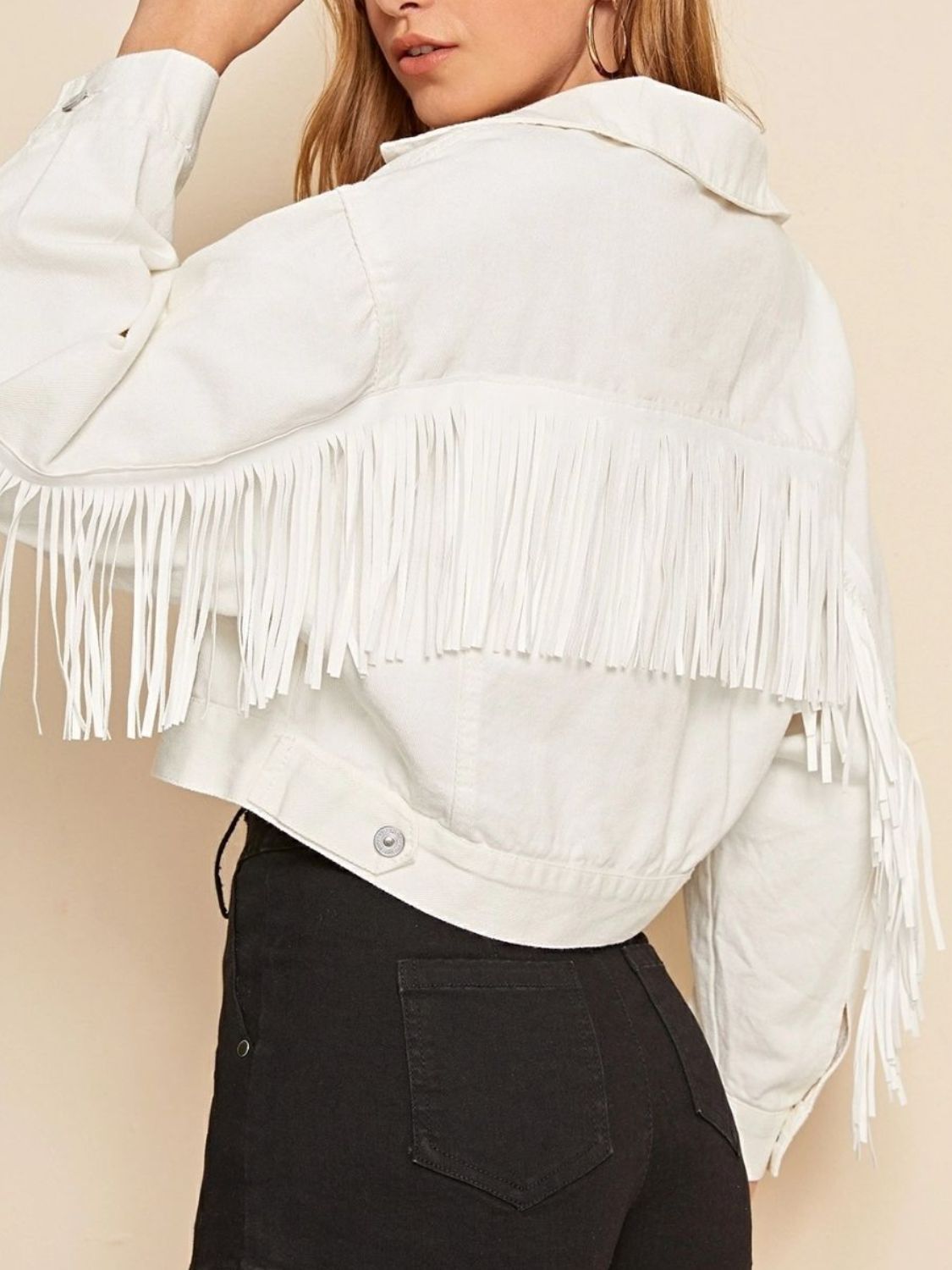 Saddle Up Fringe Denim Jacket