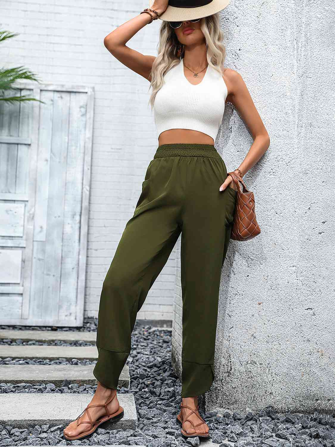 Admiral Smocked Waist Pants