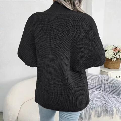 Marlowe Open Front Lantern Sleeve Cardigan