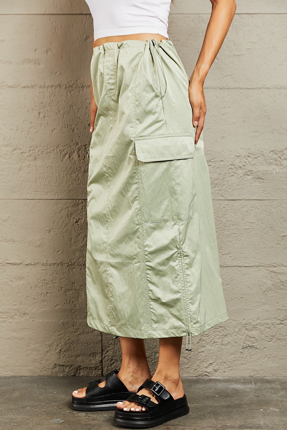 Just In Time Cargo Midi Skirt