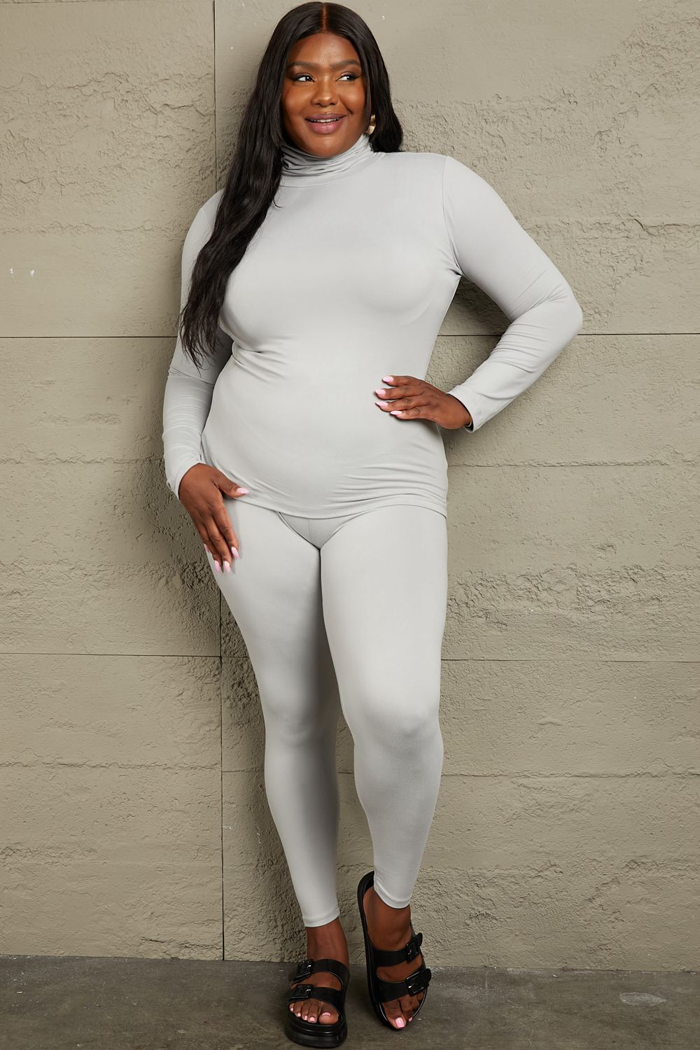 Greatness Mock Neck Top and Leggings Set