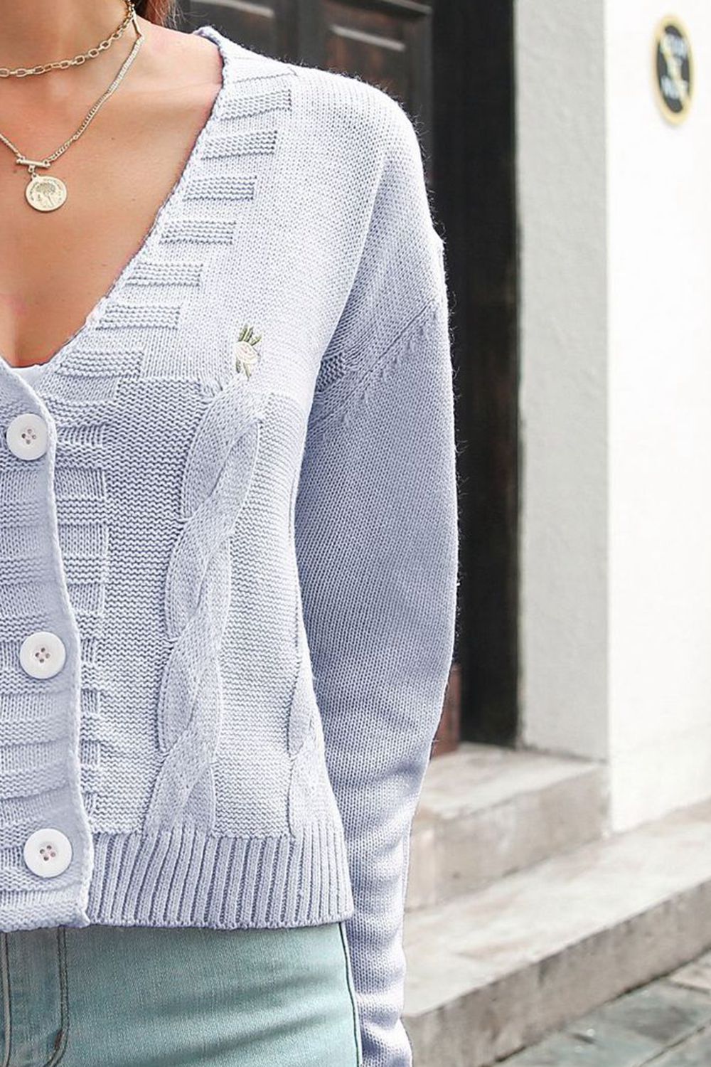 Kerry Cable-Knit Cardigan