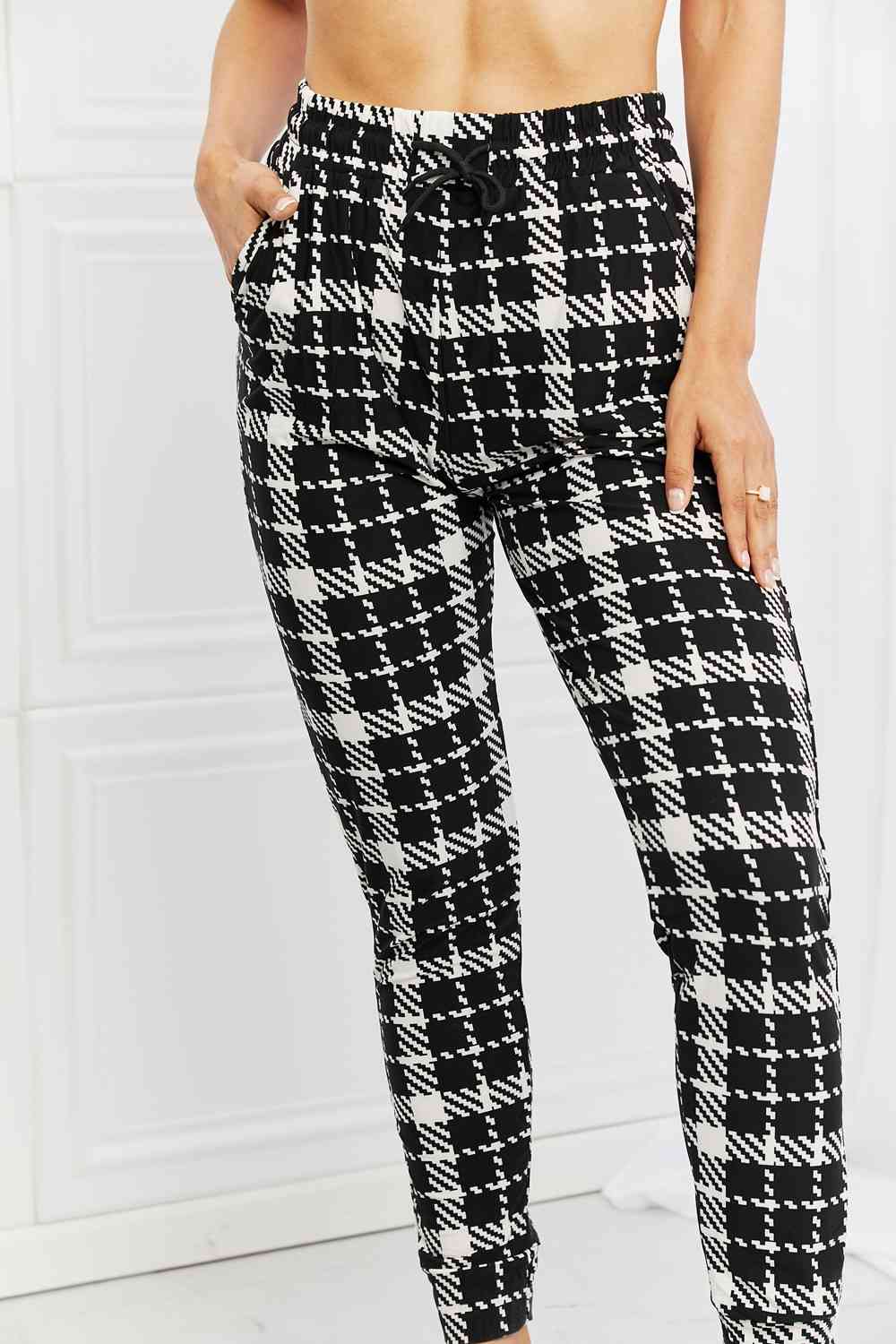 Paris Plaid Joggers