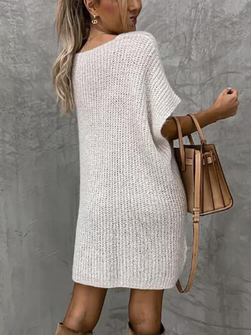 Briella V-Neck Short Sleeve Sweater