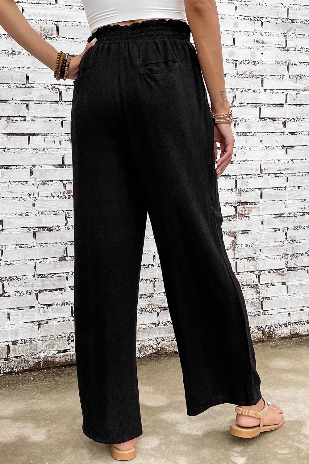 Take Me Away Elastic Waist Pants