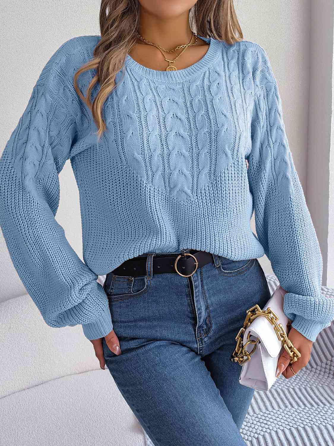 Helen Cable-Knit Sweater