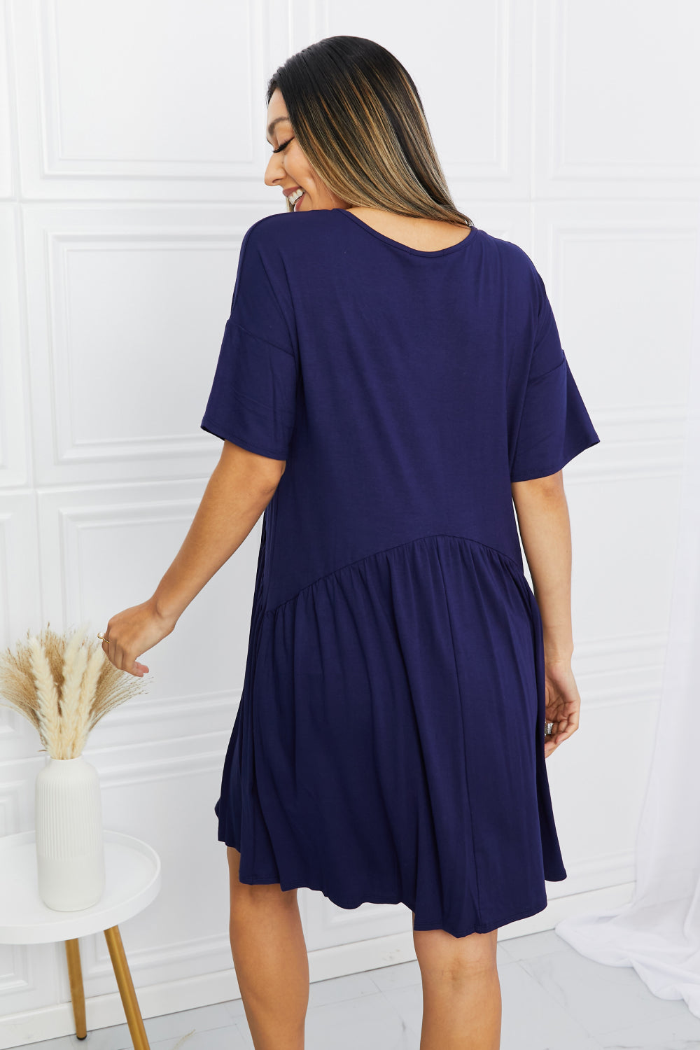 Emanuelle V-Neck Mini Dress