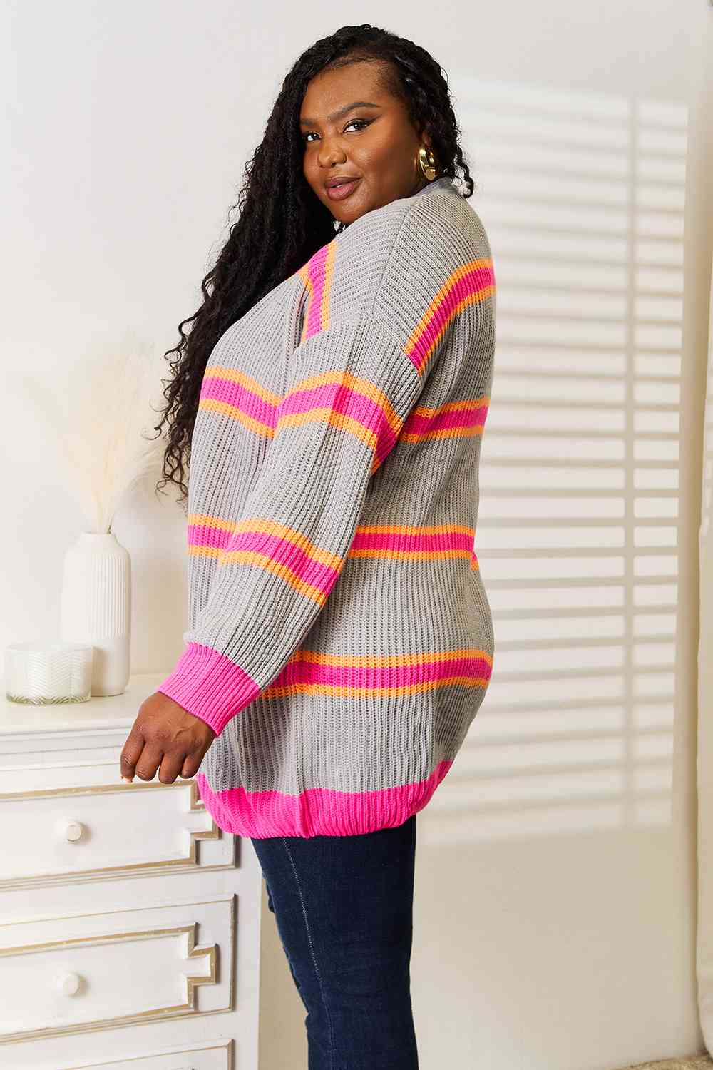 Charming Ribbed Cardigan