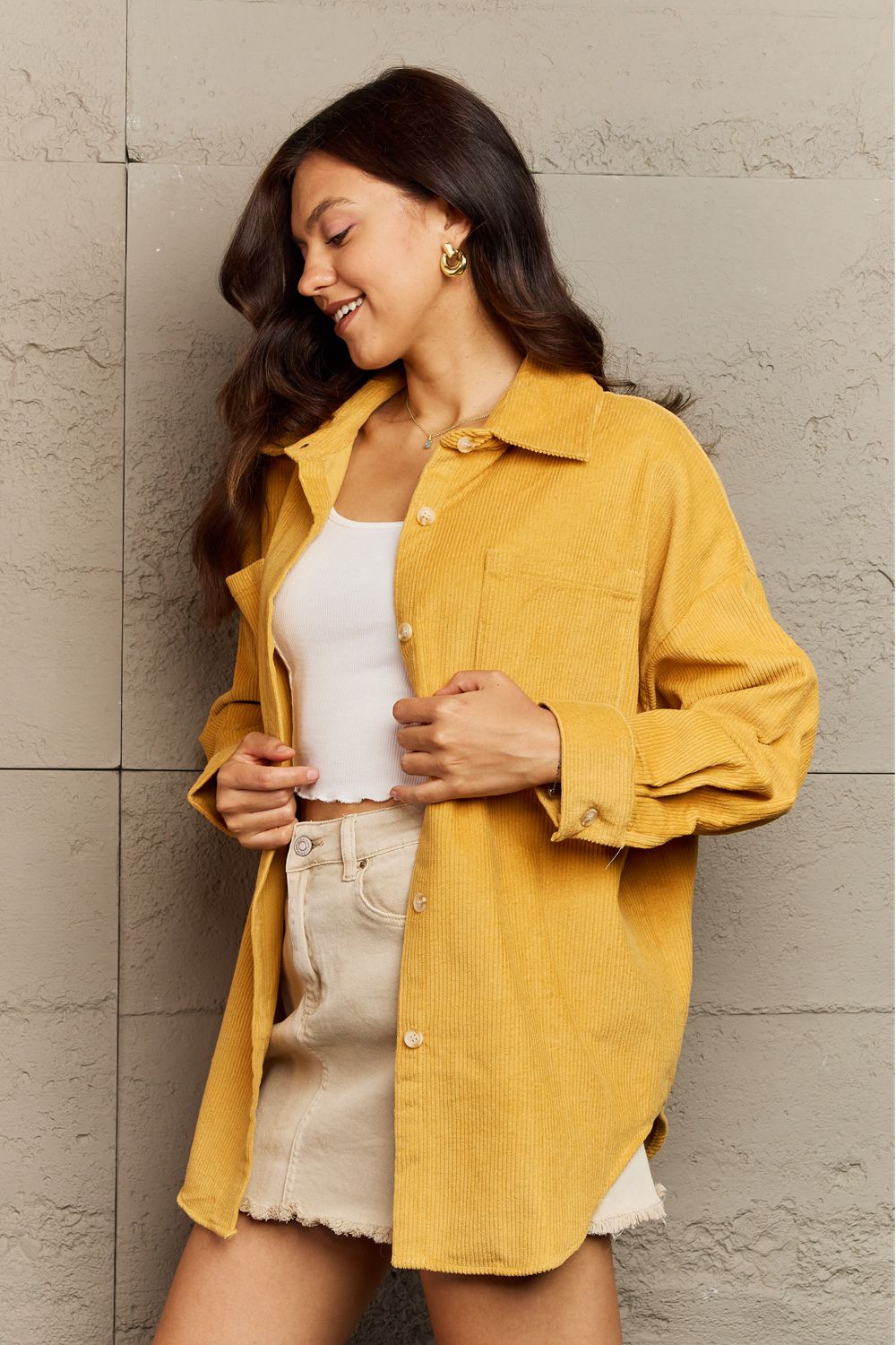 Always Being Me Button-Down Shacket