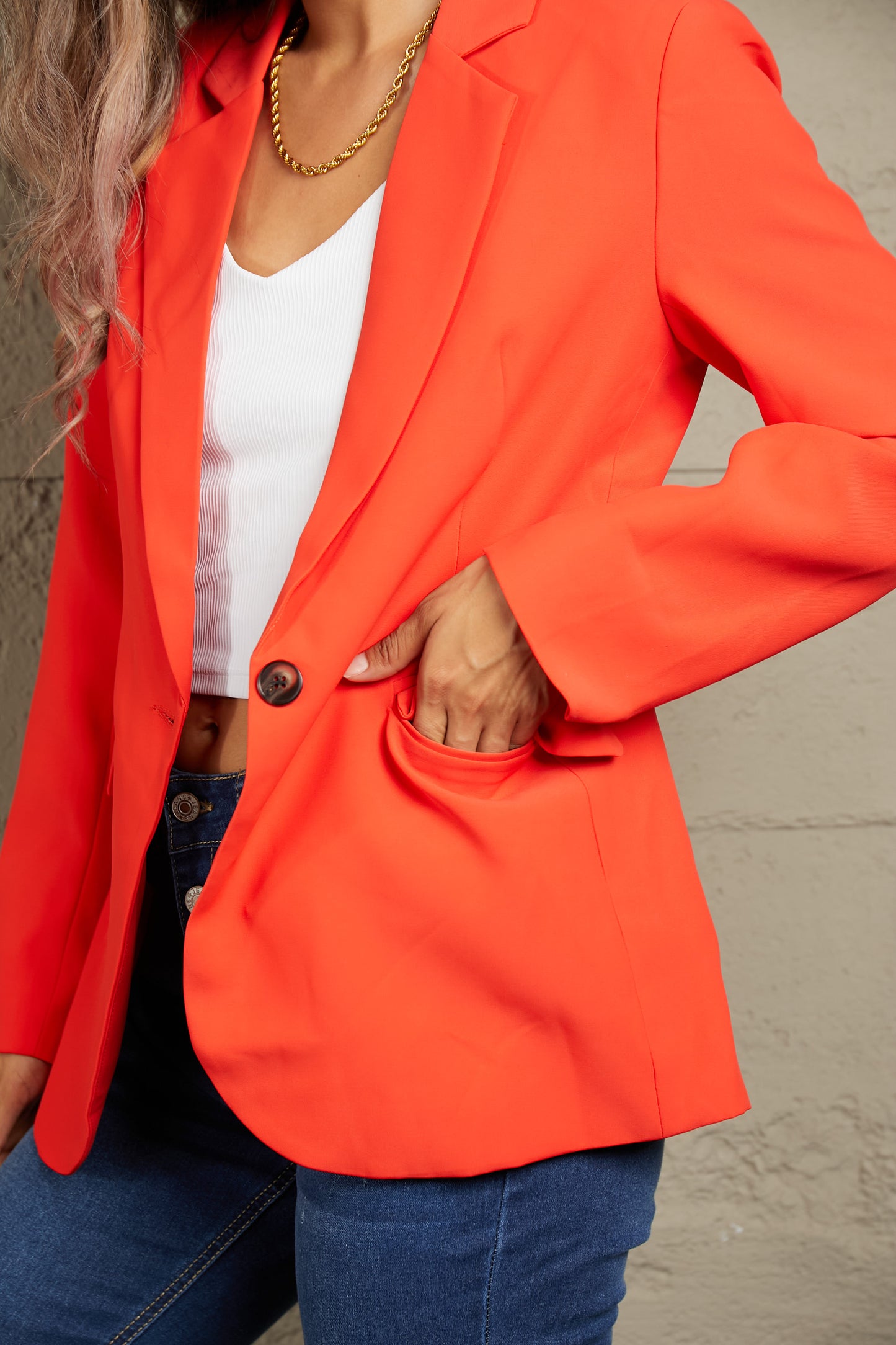Take A Look One-Button Blazer