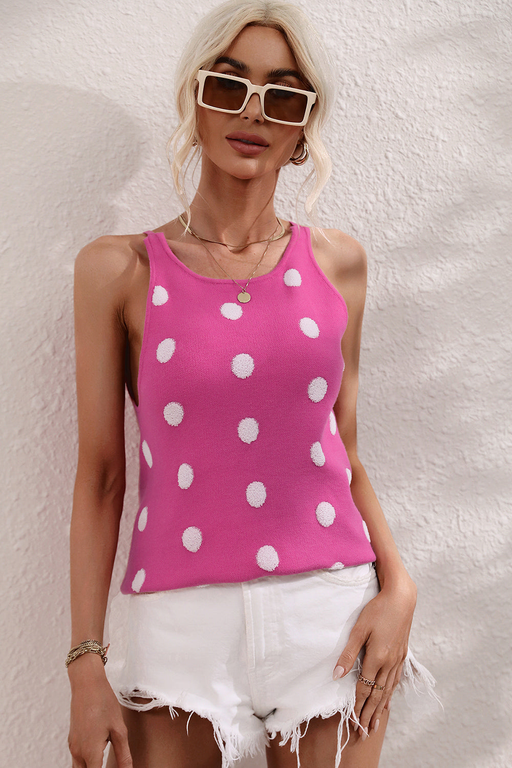 Dani Polka Dot Knit Tank