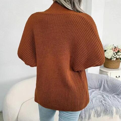 Marlowe Open Front Lantern Sleeve Cardigan