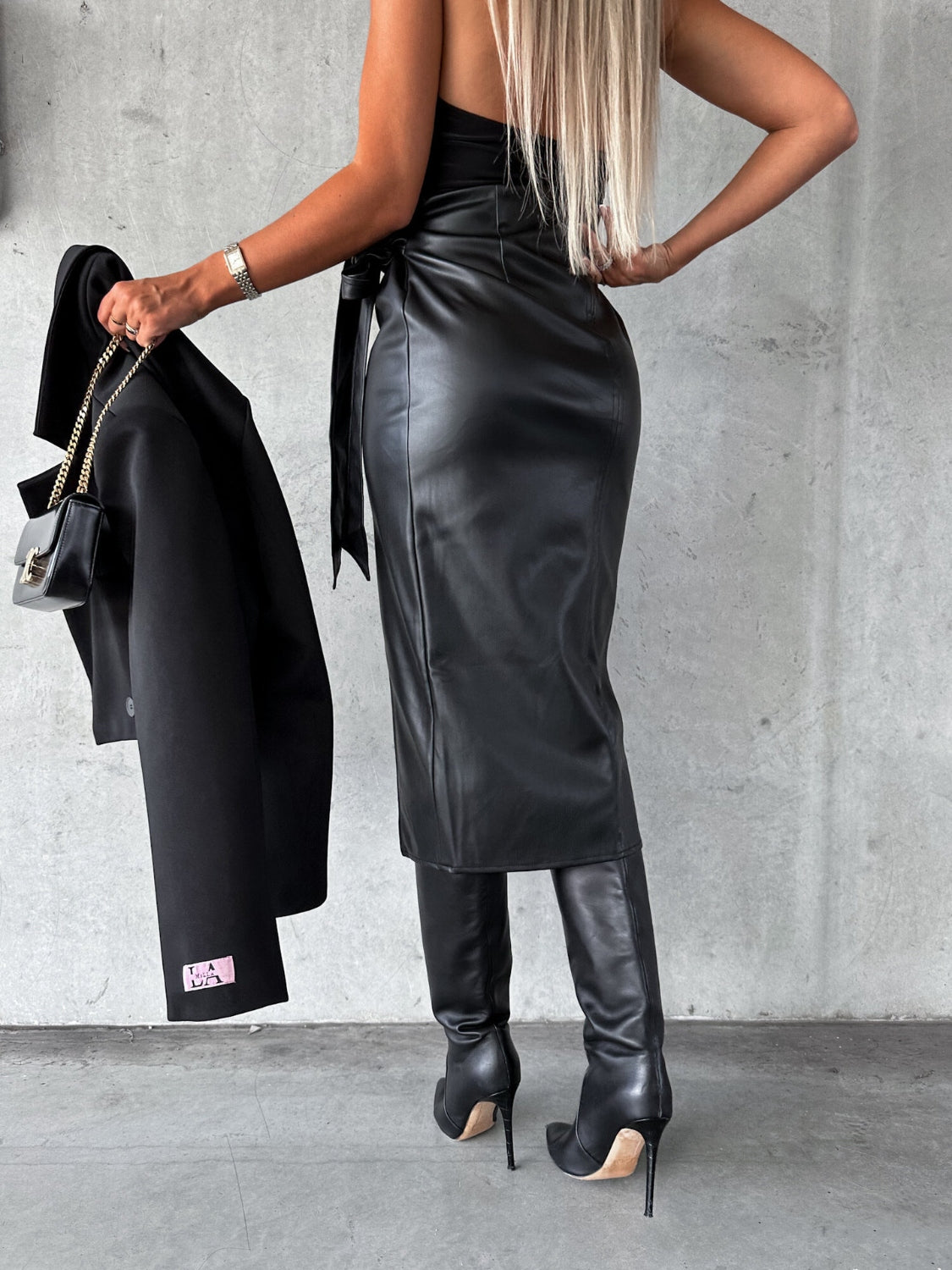 Always Got It Tied Midi Skirt