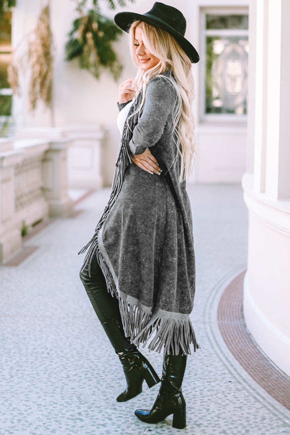 Worth The Risk Fringe Detail Cardigan