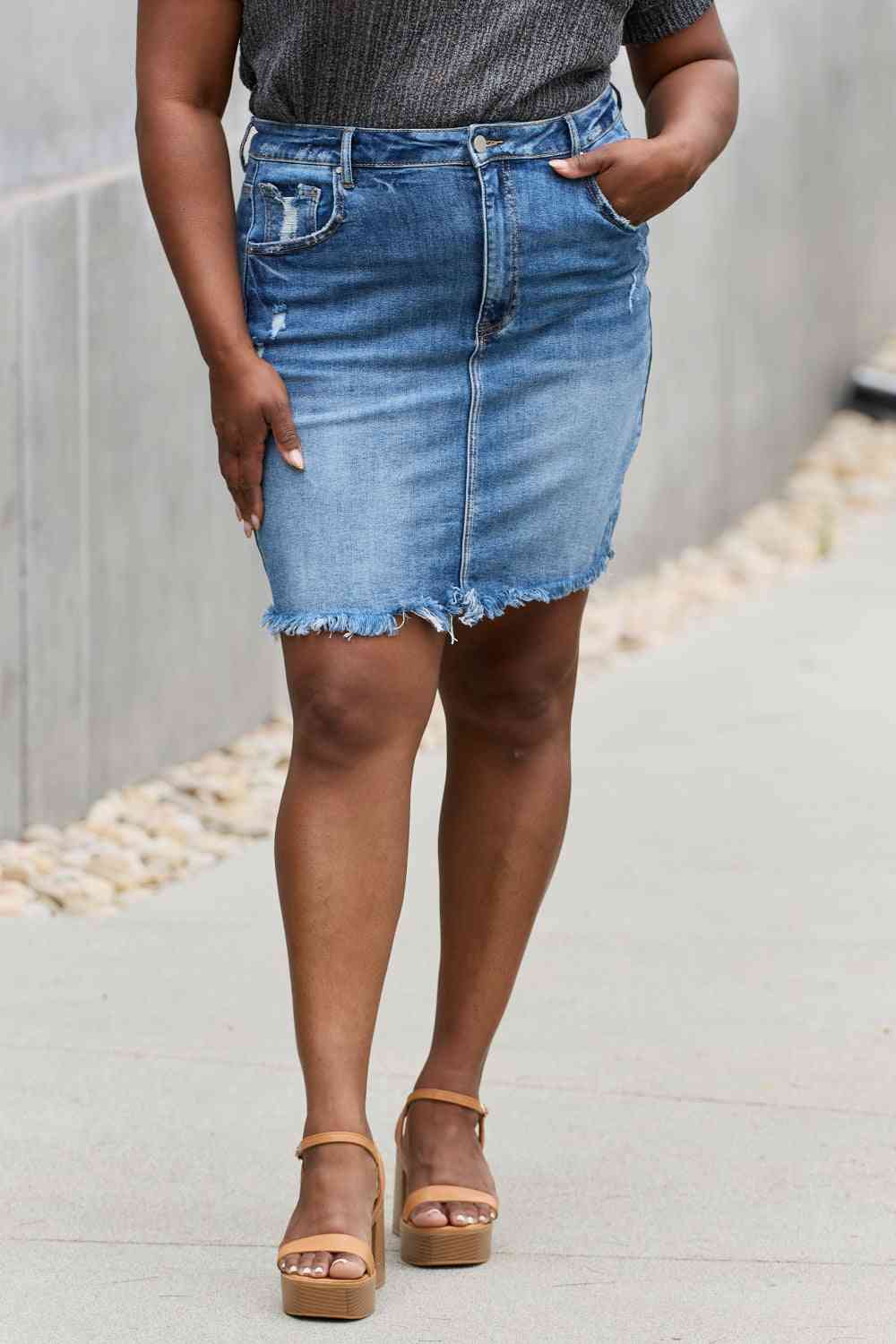Renee Denim Mini Skirt