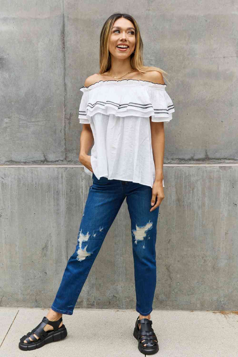 Melody Ruffle Blouse