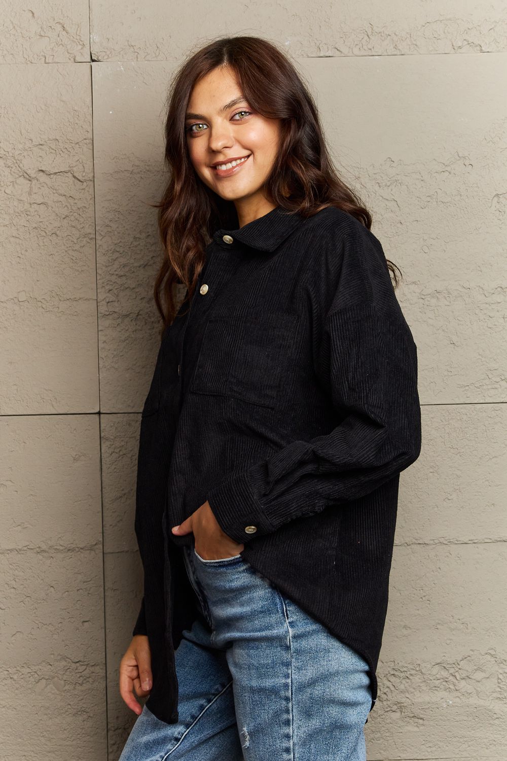 Always Being Me Button-Down Shacket