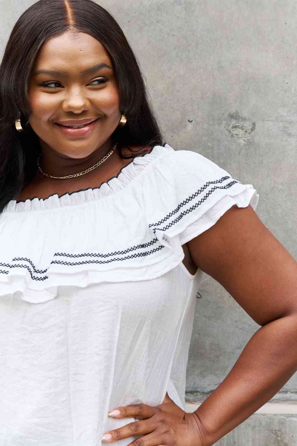 Melody Ruffle Blouse