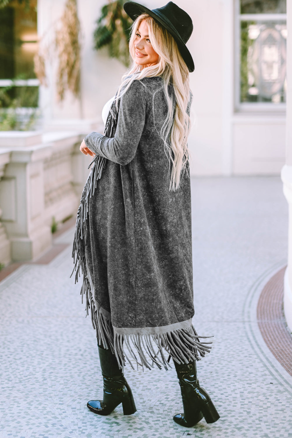 Worth The Risk Fringe Detail Cardigan