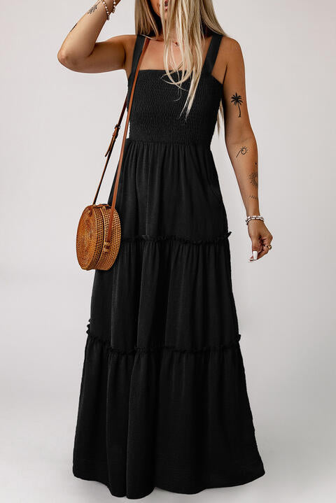 Charlie Smocked Sleeveless Maxi Dress