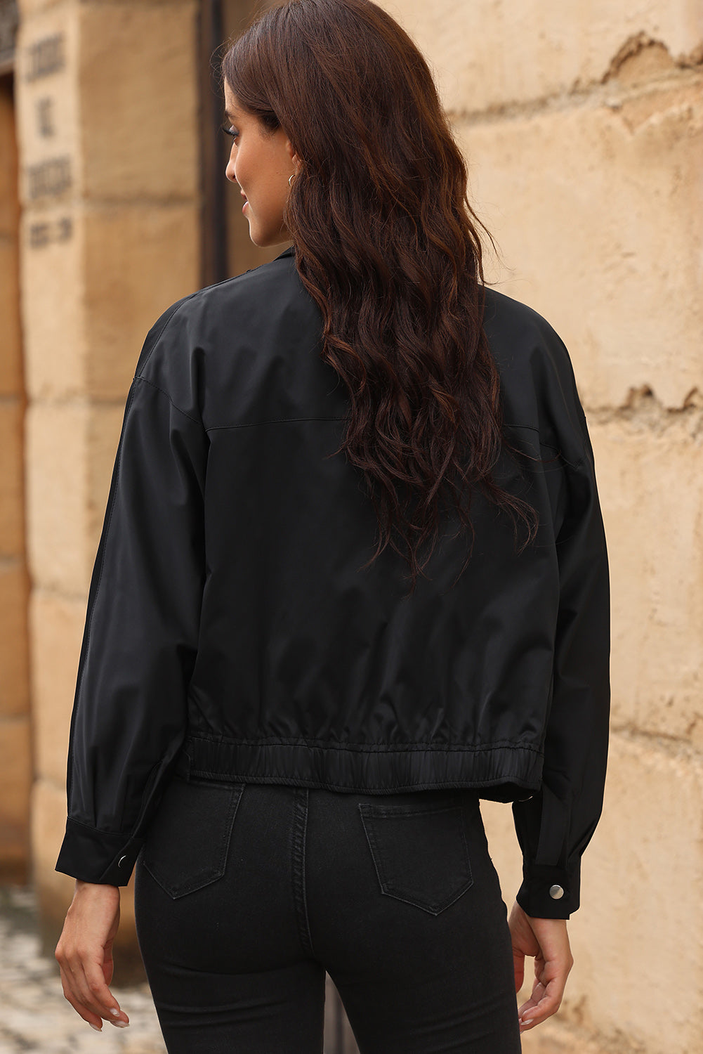 Desirable Zip-Up Collared Jacket