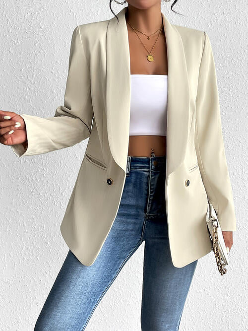 Bria Open Front Long Sleeve Blazer