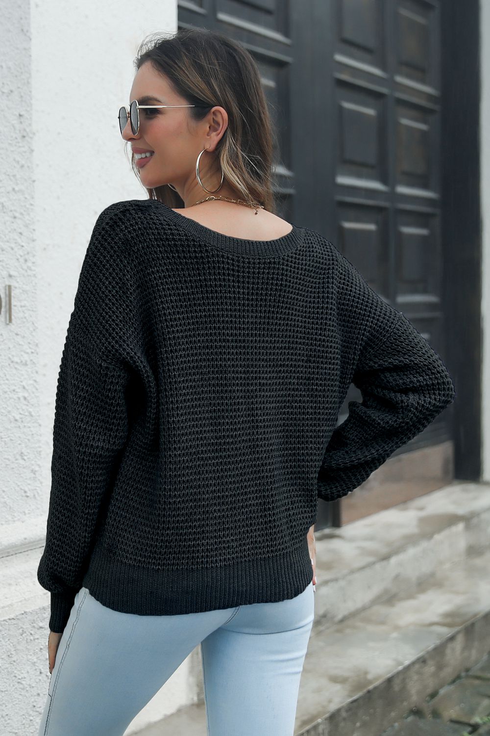Same Energy Crisscross Sweater