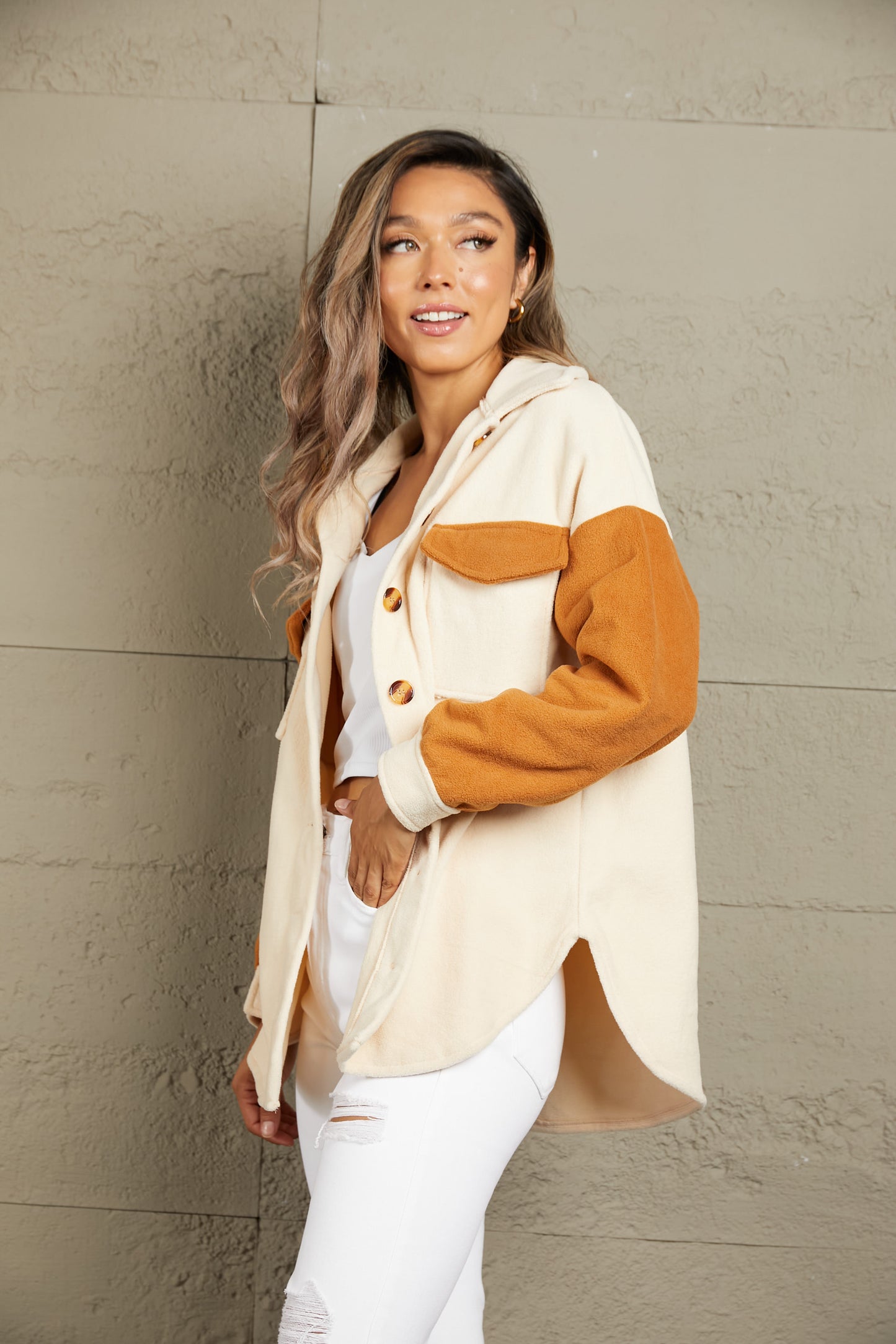 Russell Contrast Fleece Jacket