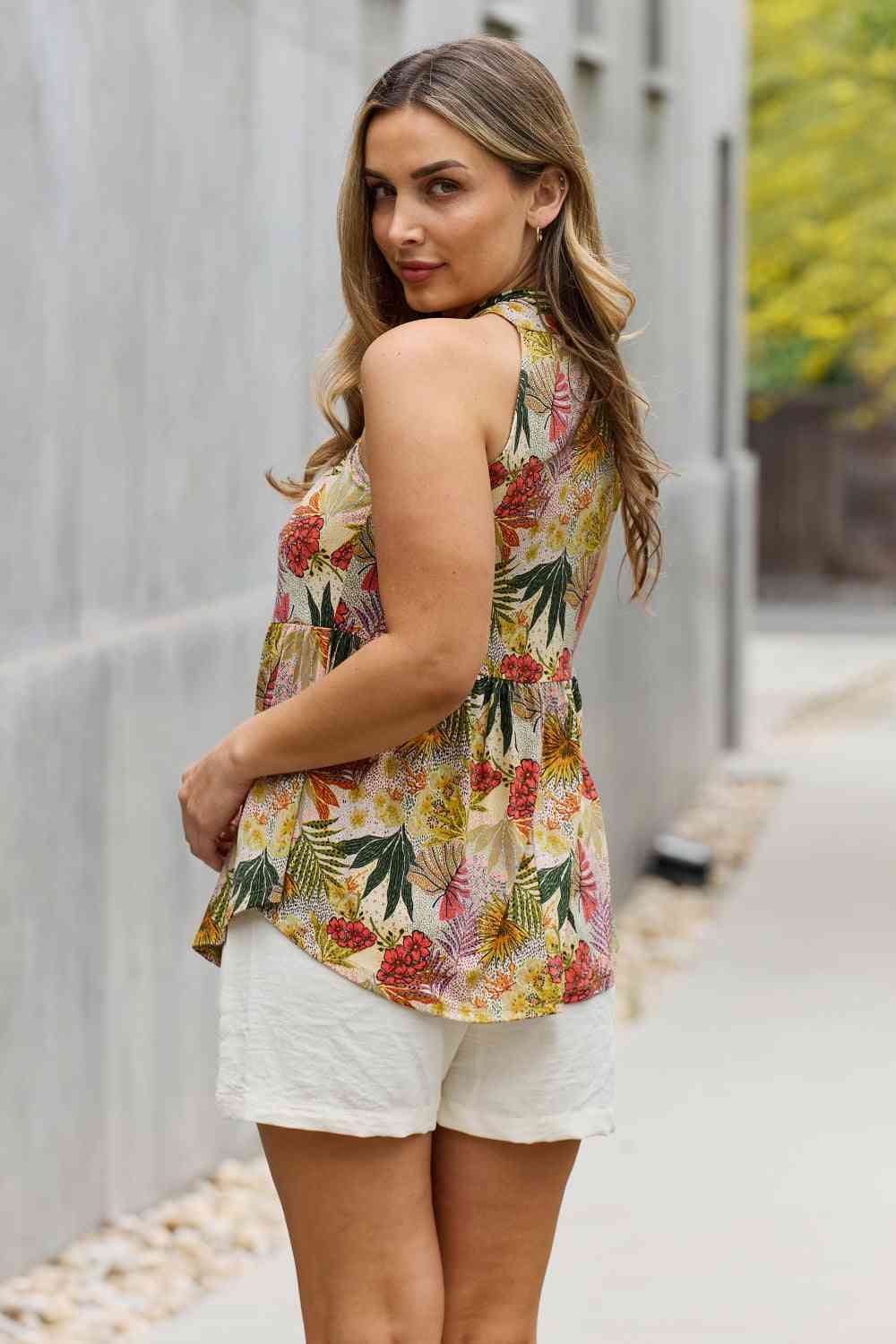 Bloom With Me Floral Halter Top