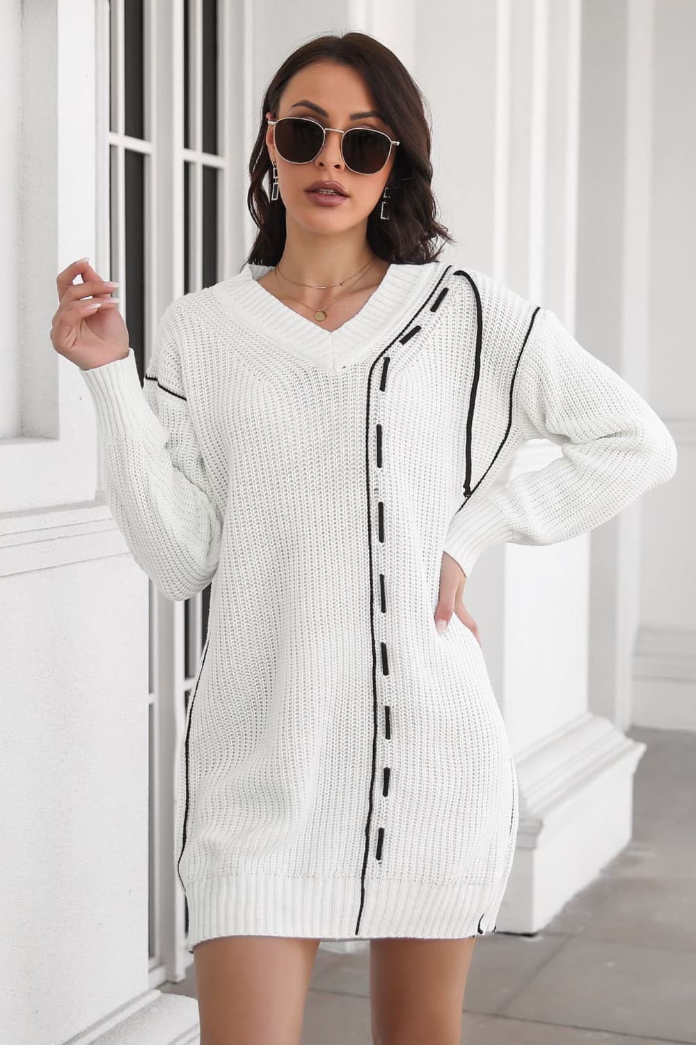 Loving It Mini Sweater Dress
