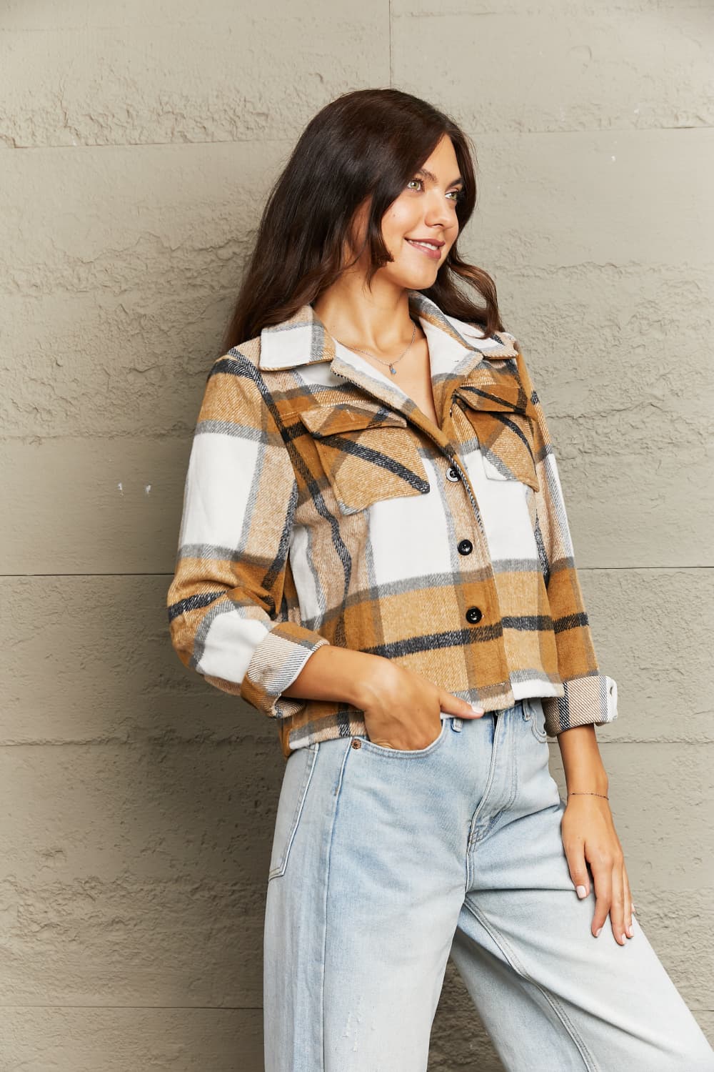 Calling You Plaid Jacket