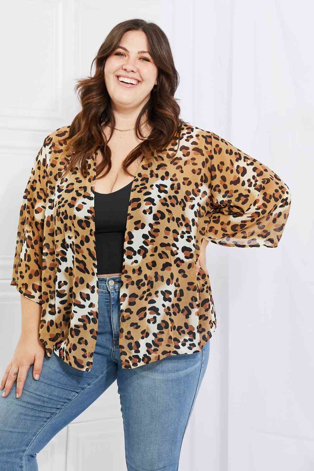Animal Instinct Leopard Kimono