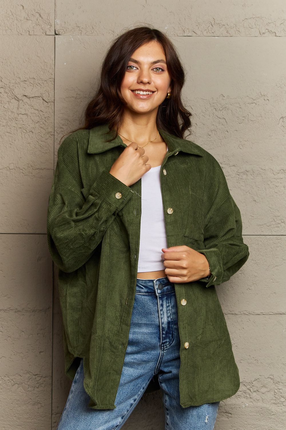 Always Being Me Button-Down Shacket