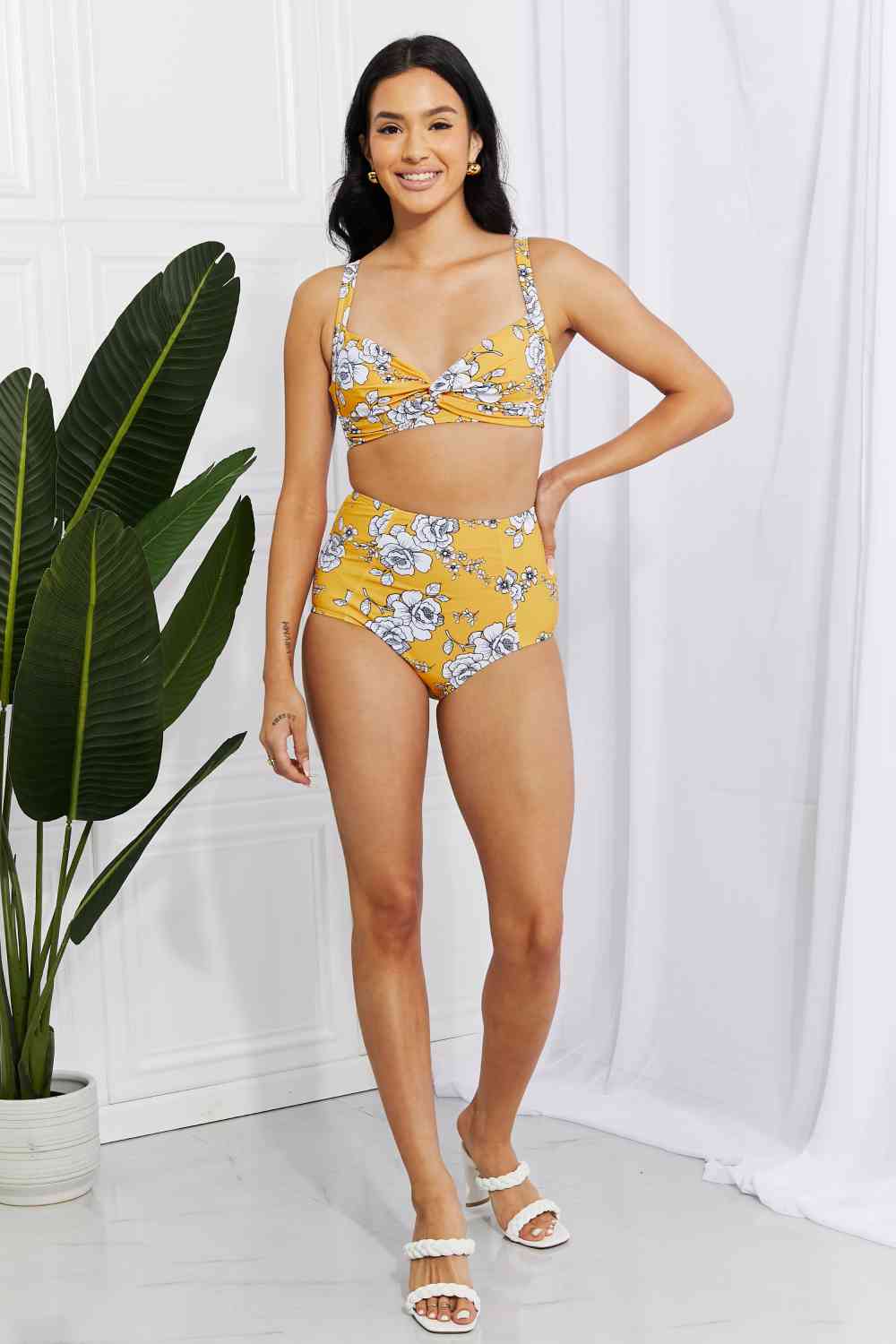Let's Take A Dip Floral Bikini