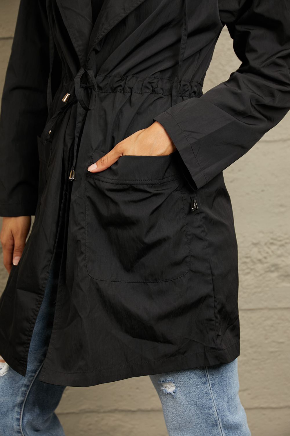Uptown Hooded Longline Jacket