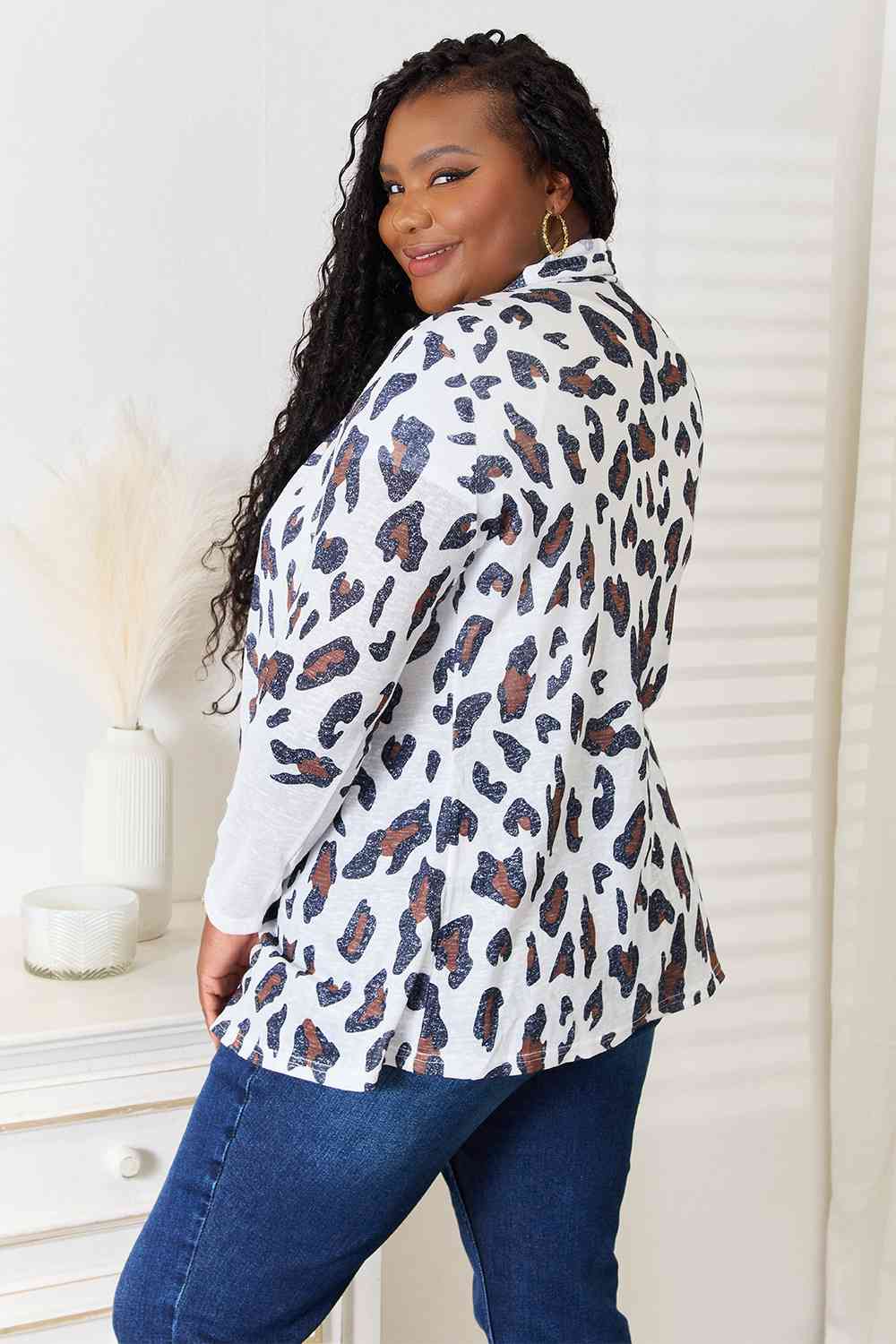Averi Leopard Long Sleeve Cardigan