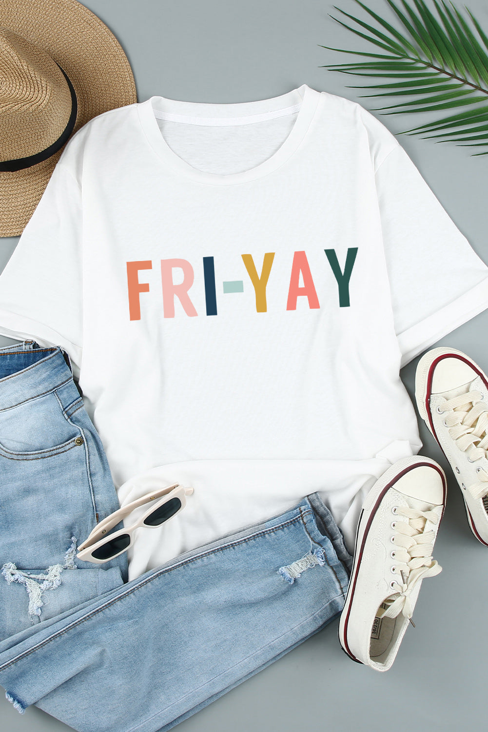 FRI-YAY Graphic Cuffed Tee