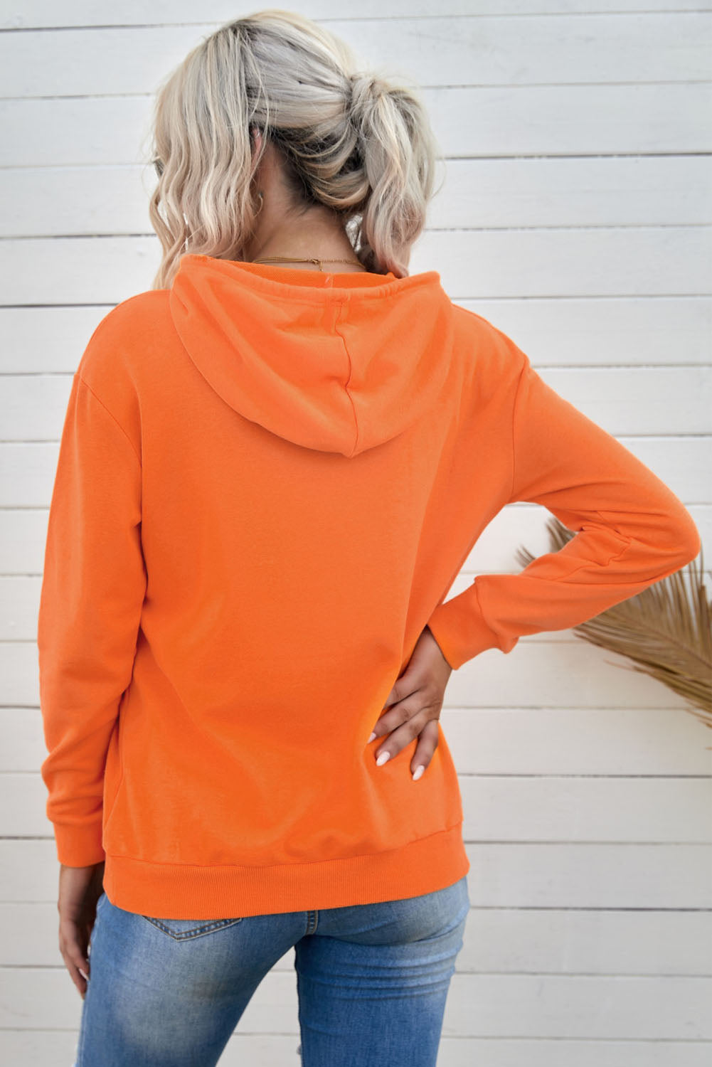 Be Happy Drawstring Hoodie