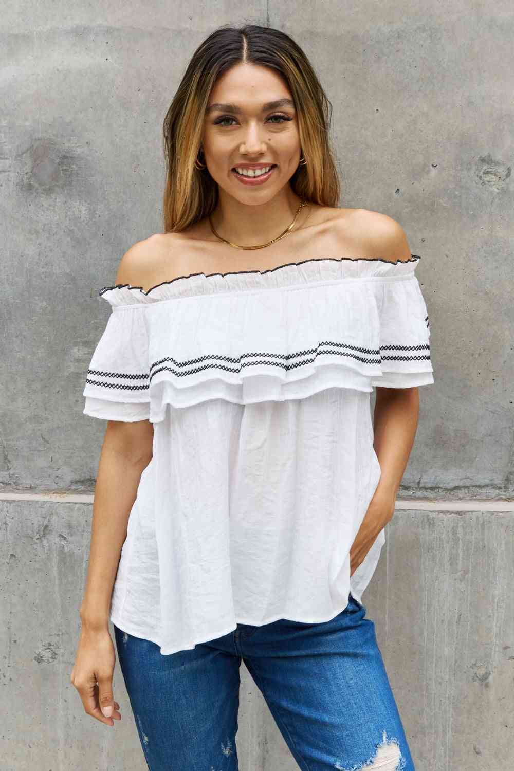 Melody Ruffle Blouse