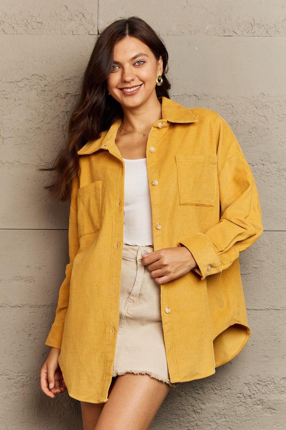 Always Being Me Button-Down Shacket