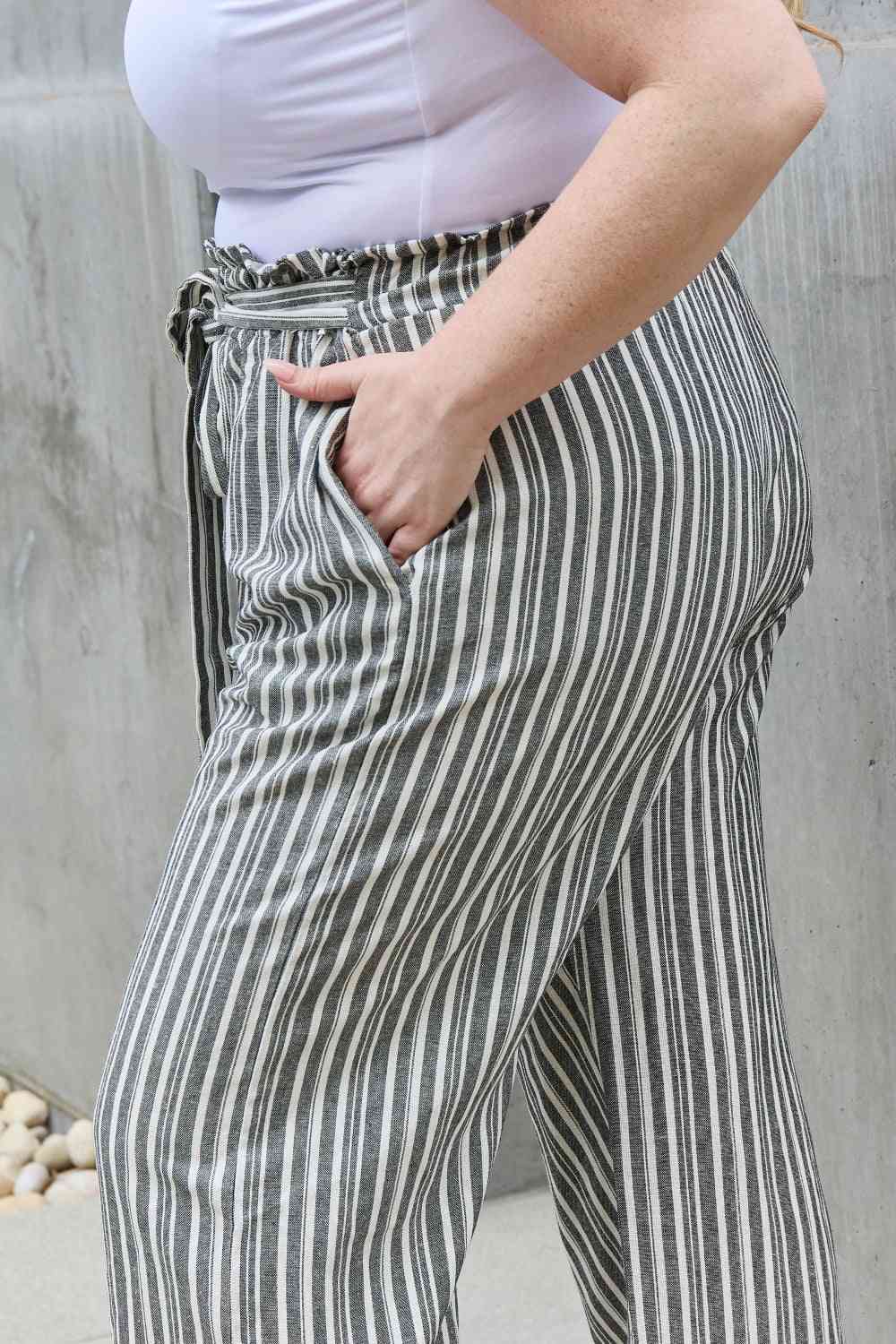 Follow Your Path Striped Culotte Pants