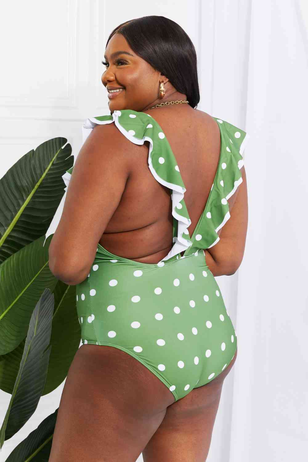 Moonlit Dip Polka Dot One Piece