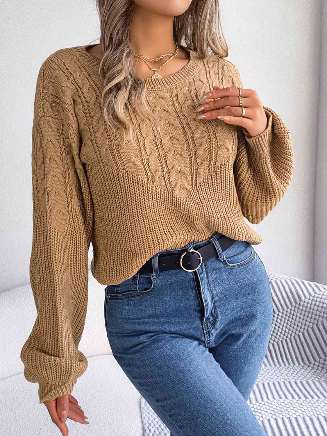 Helen Cable-Knit Sweater
