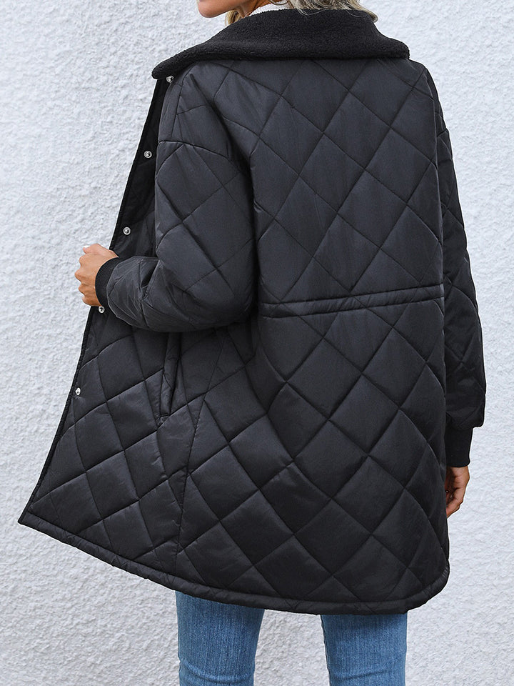 Olivia Quilted Longline Coat