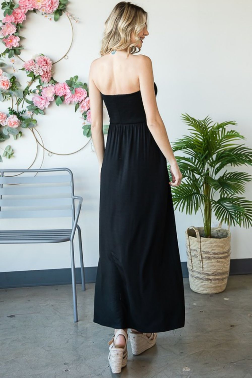 Call On Me Strapless Maxi Dress