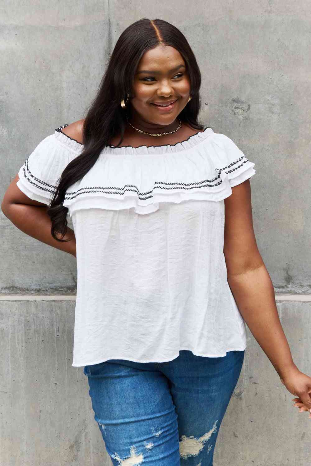Melody Ruffle Blouse