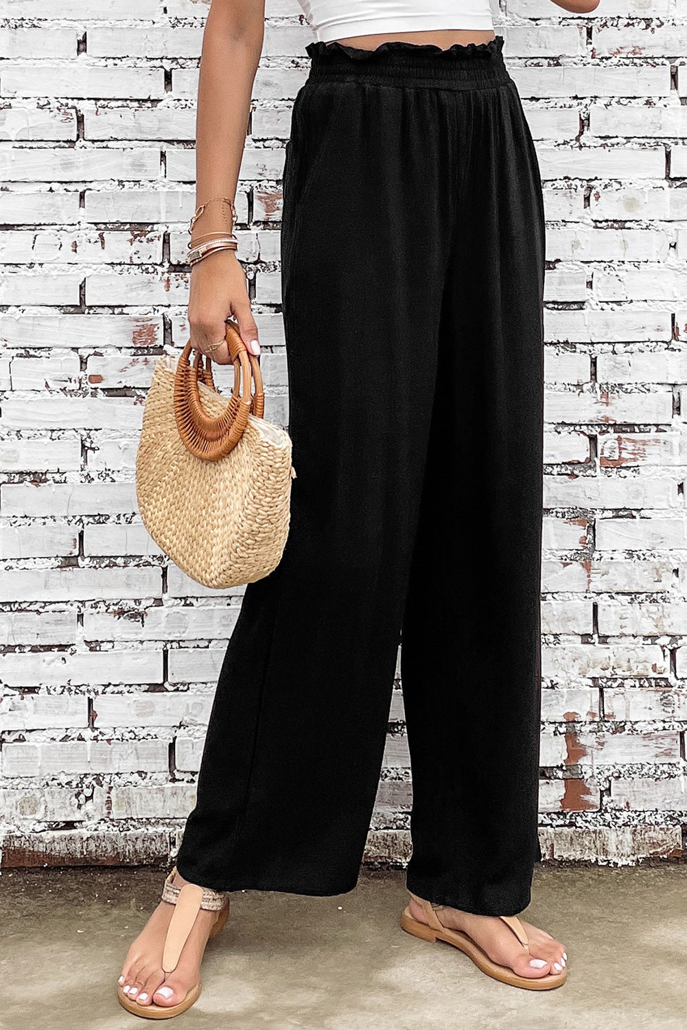 Take Me Away Elastic Waist Pants