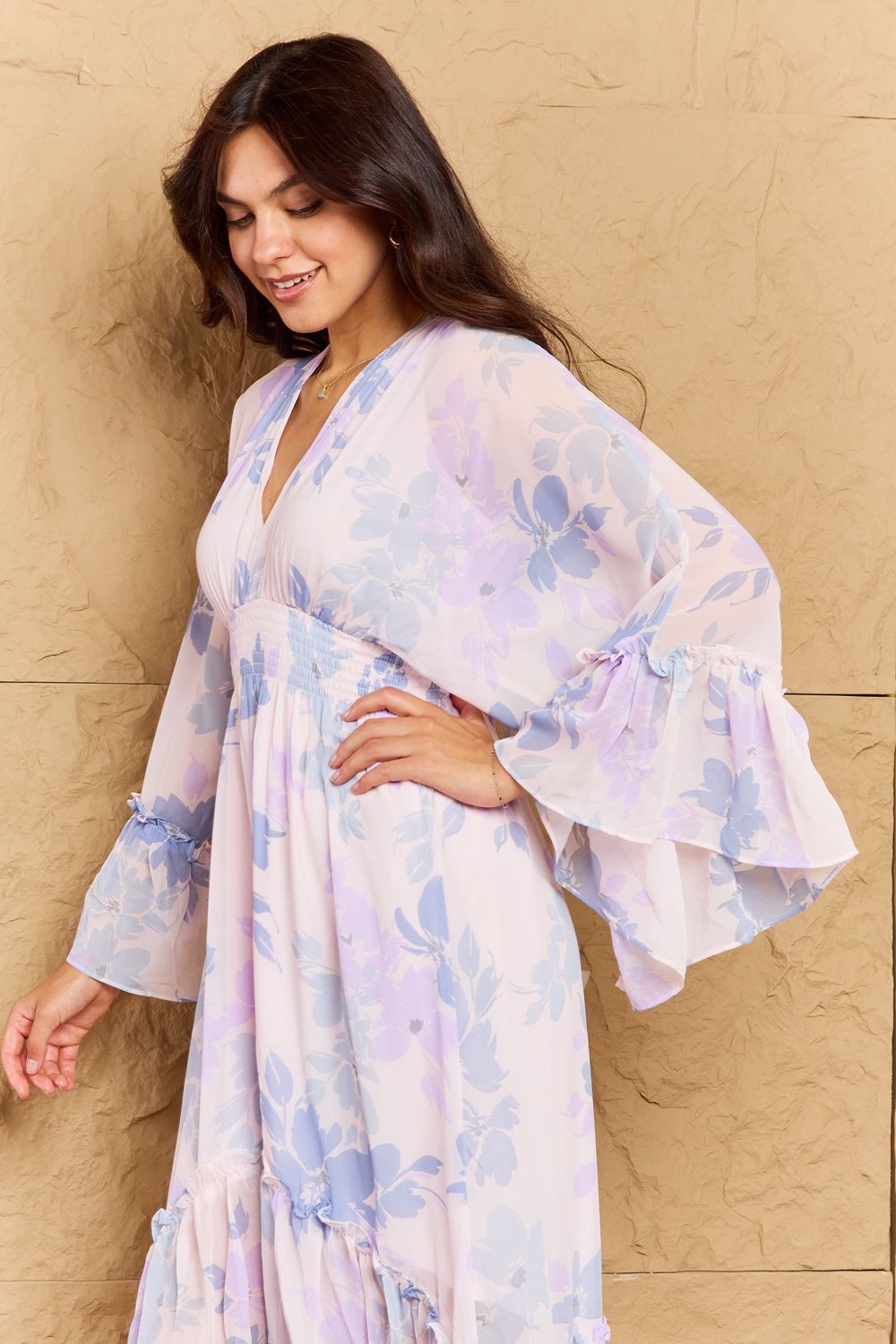Take Me With You Floral Midi Dress