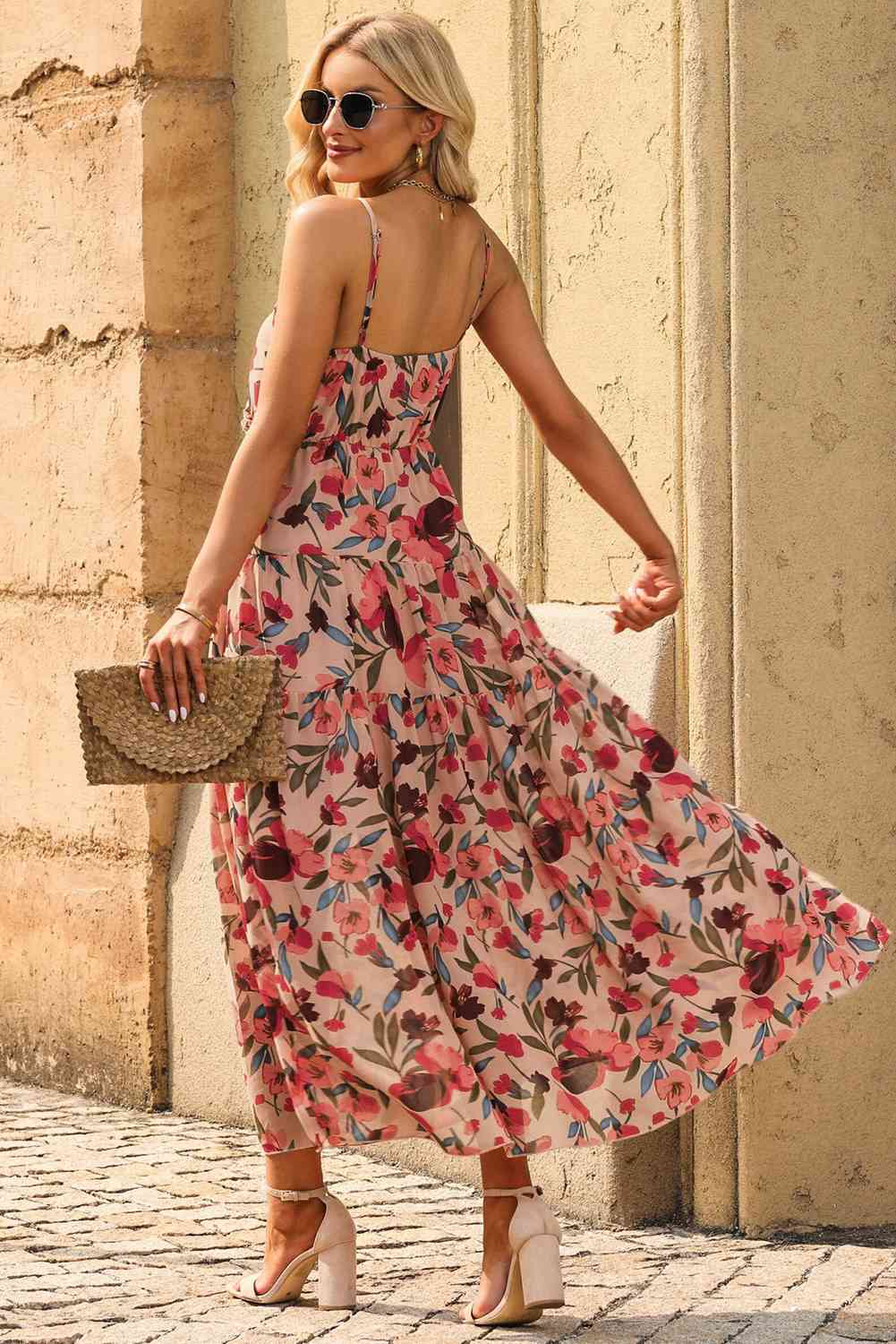 Amayah Floral Frill Trim Dress