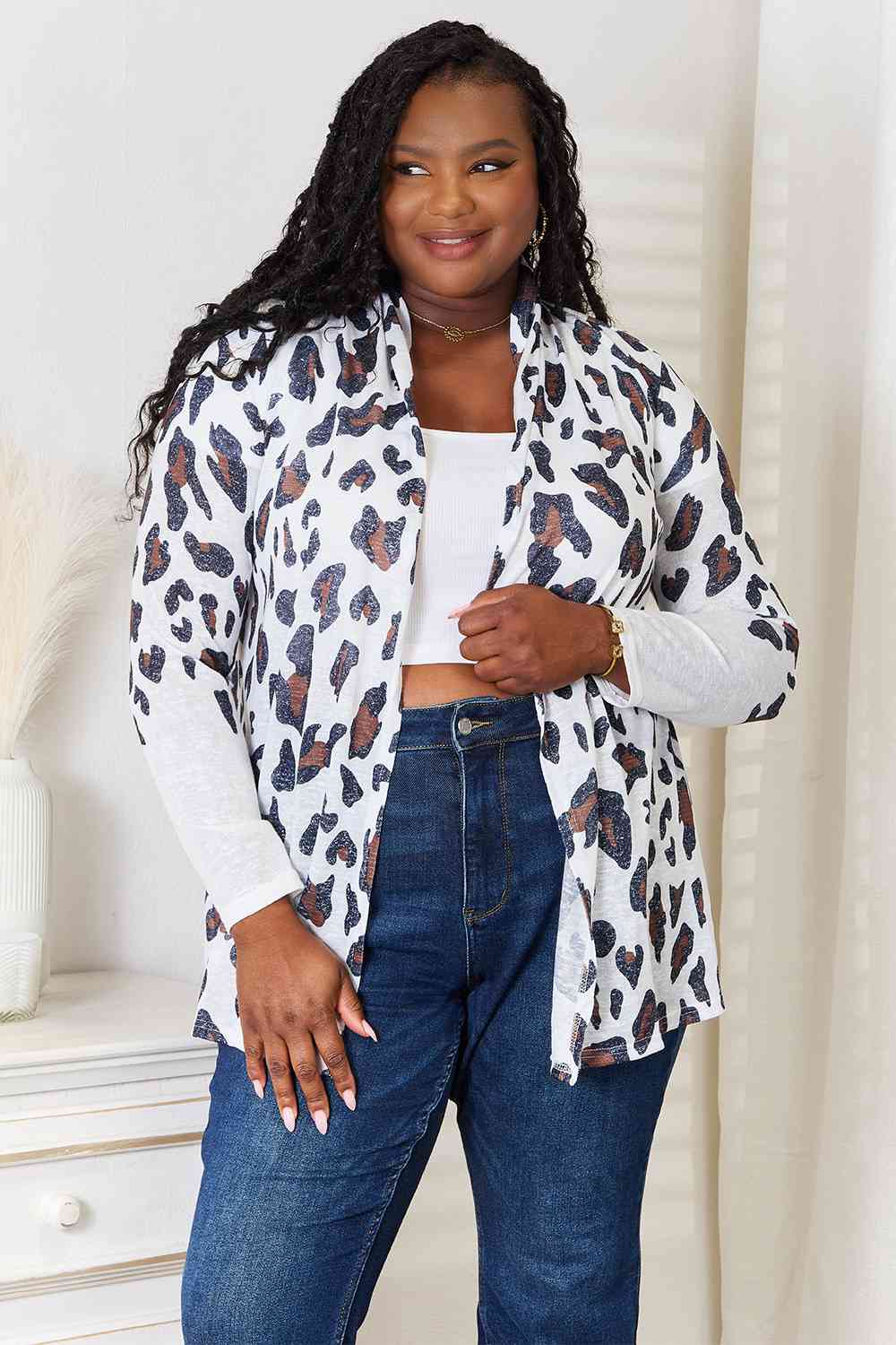 Averi Leopard Long Sleeve Cardigan